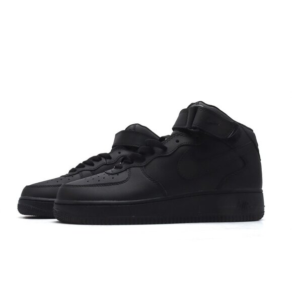 Nike Air Force 1 \'07 Mid Triple Black Mens Shoes main image 8
